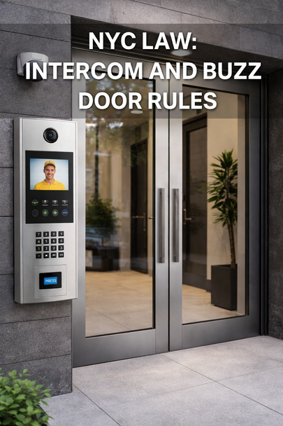 § 50-a. Entrances: doors, locks and intercommunication systems