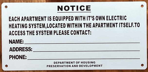 KEY TO HEATING SYSTEM ELECTRIC BUILDING