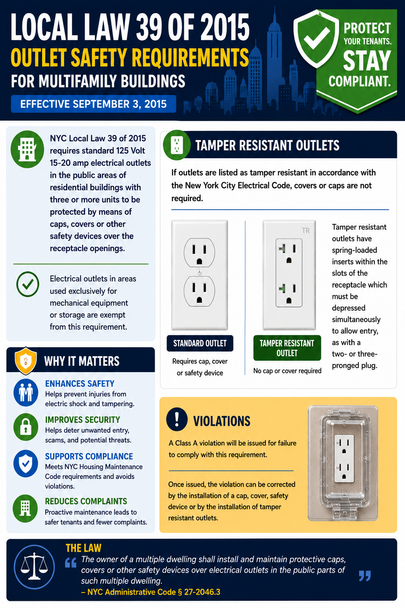 NYC Common Area Electrical Outlet Safety Requirements Under Local Law 39 +27-2046.3(pdf file)