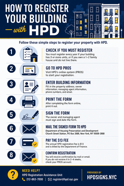 How to Register Your Building with HPD NYC step by step ( pdf Local Law,created 2026)