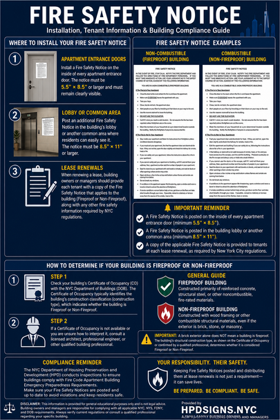 NYC Fire Safety Notice Installation Guide (2026V, PDF)