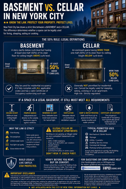 Basement vs. Cellar in NYC: Legal Differences, Occupancy Rules & Building Code Guide (pdf)