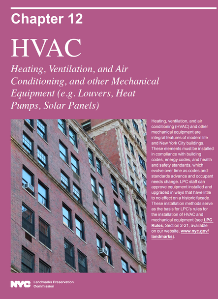 NYC LPC Guidebook: Window A/C  HVAC & Mechanical Equipment Rules ( pdf  v26)