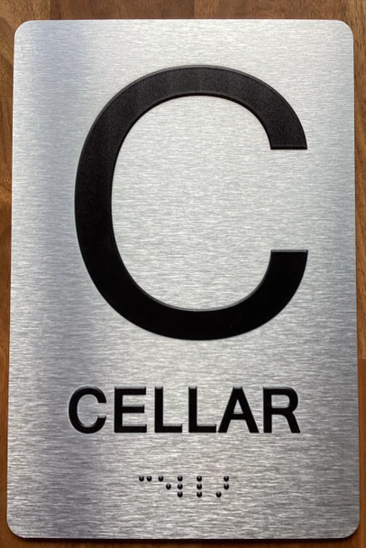 FLOOR C CELLAR Sign