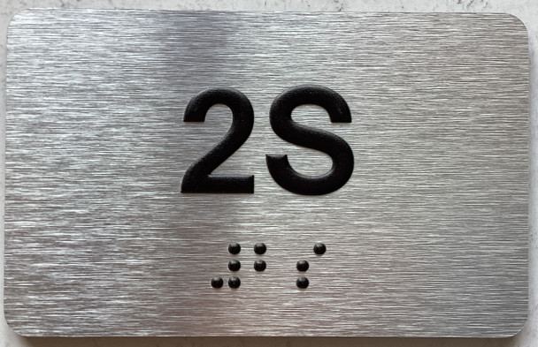 APT# 2S SILVER Sign