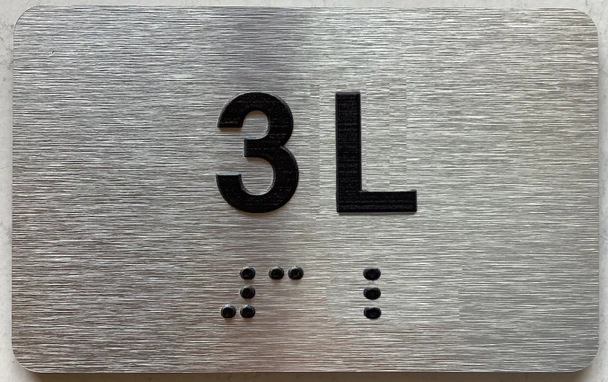 APT# 3L SILVER Sign