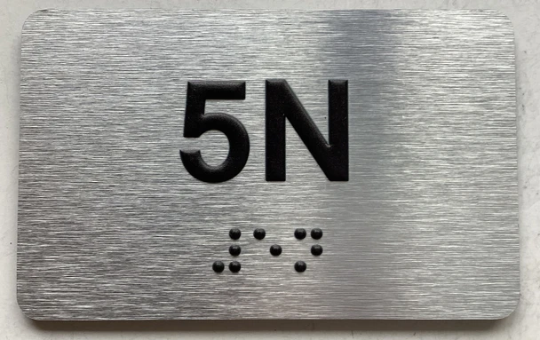 APT# 5N SILVER Sign