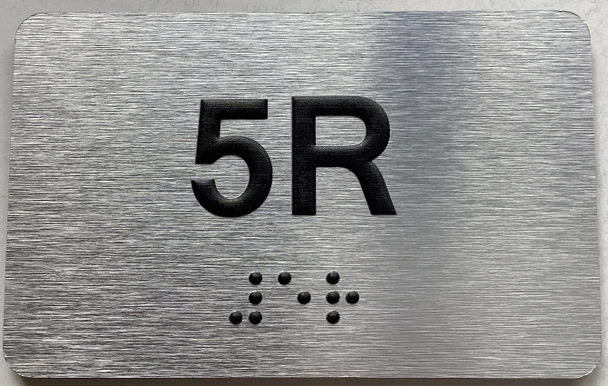 APT# 5R SILVER Sign