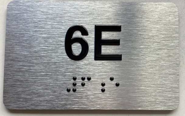 APT# 6E SILVER Sign
