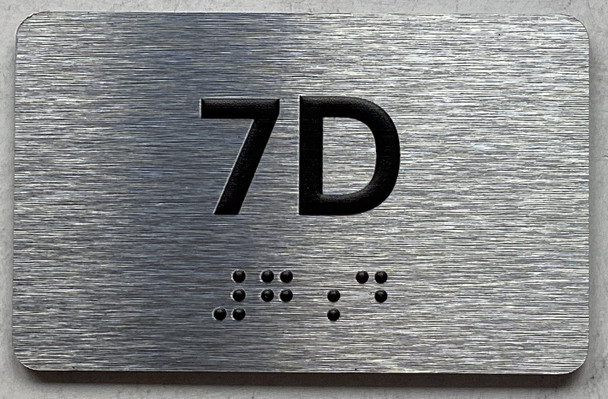 APT# 7D SILVER Sign