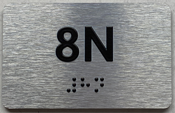 APT# 8N SILVER Ada Sign