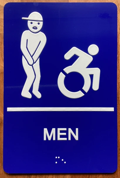 Men Accessible Sign