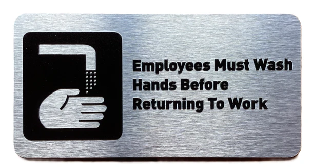 Employee Must Wash Hands Sign