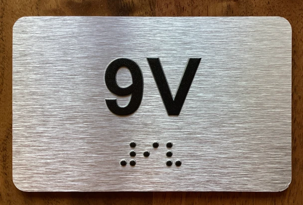 Apartment Number 9U Sign