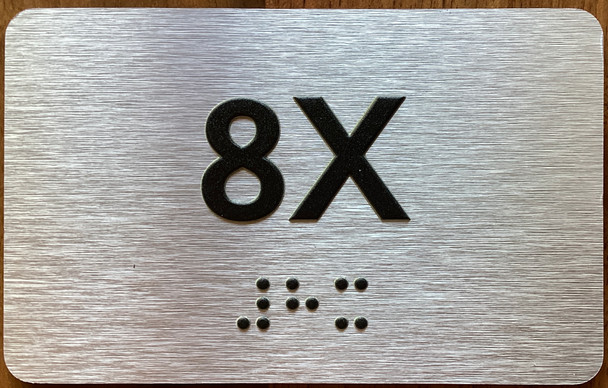 Apartment Number 8X Sign