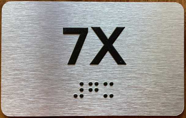 Apartment Number 7X Sign