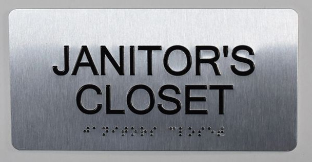 Janitors Closet  -Tactile Touch Braille  - The Sensation line -Tactile s