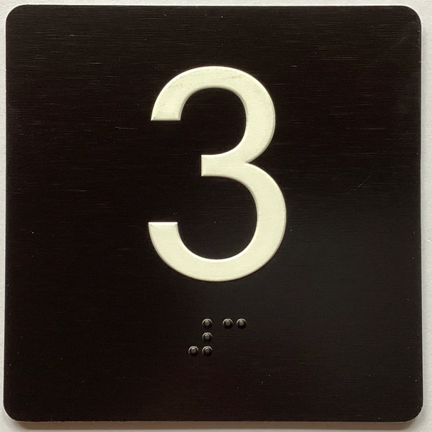 3 Sign with Raised Letters Sign
