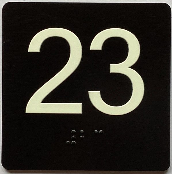 23 Sign with Raised Letters Sign