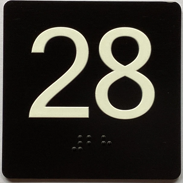 28 Sign with Raised Letters Sign