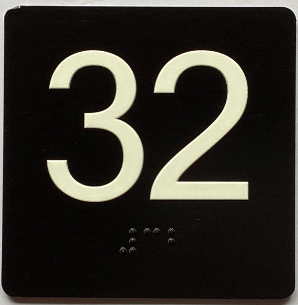 32 Sign with Raised Letters Sign
