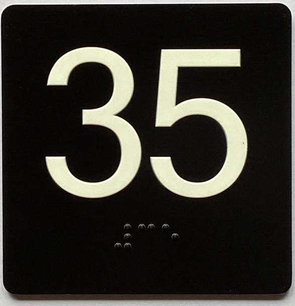 35 Sign with Raised Letters Sign