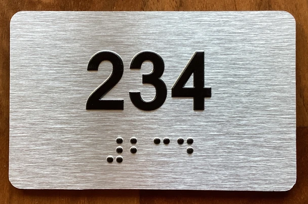 Apartment number 234 Sign