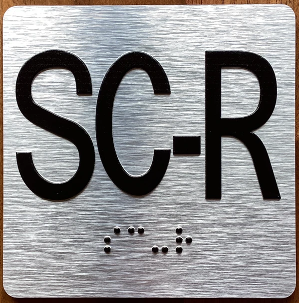 SC-R Elevator Jamb Plate Sign