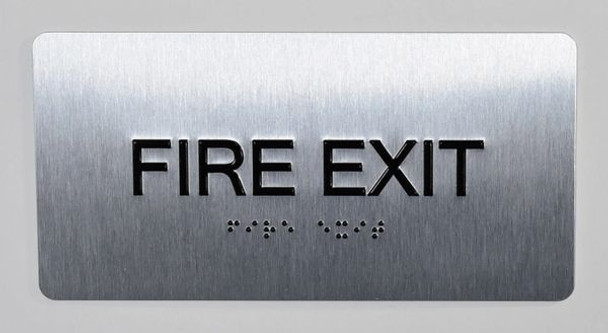 FIRE EXIT  -Tactile Touch Braille  - The Sensation line -Tactile s