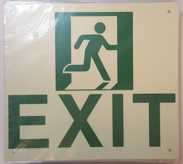 Exit  (Glow in The Dark  - Photoluminescent,High Intensity