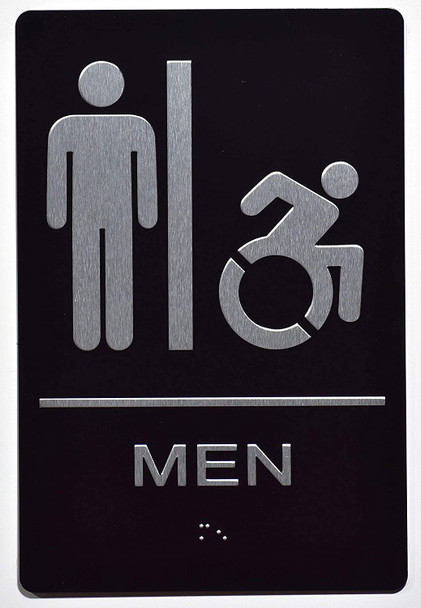 Men ACCESSIBLE Restroom  The Sensation line -Tactile s