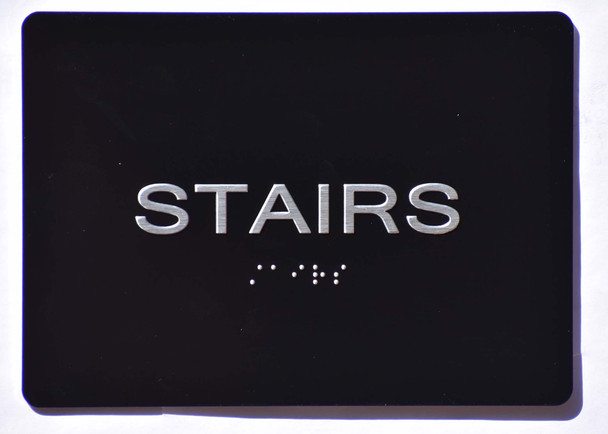 Stairs  Black (Aluminium, Black/Silver) The Sensation line Ada Sign