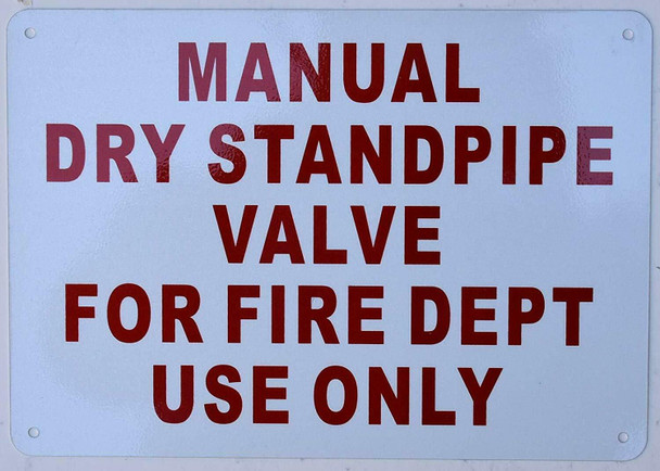 Manual Dry Standpipe Valve for FIRE DEPT. USE ONLY