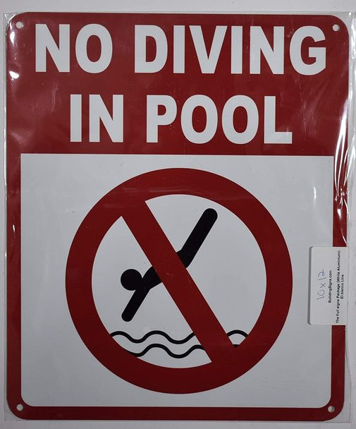 NO Diving in Pool