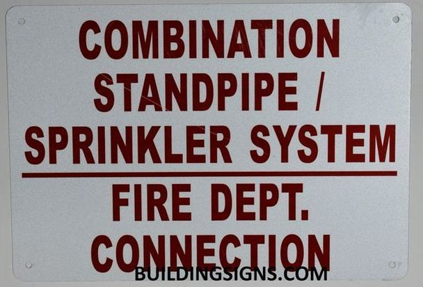 Combination Standpipe/Sprinkler System FIRE Department Connection