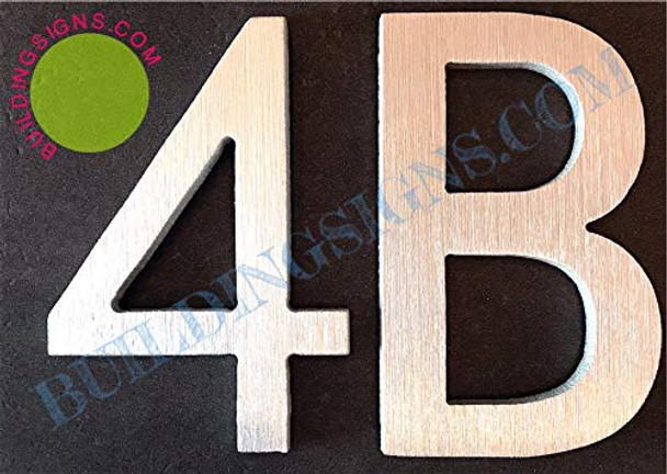 Apartment Number 4B Sign