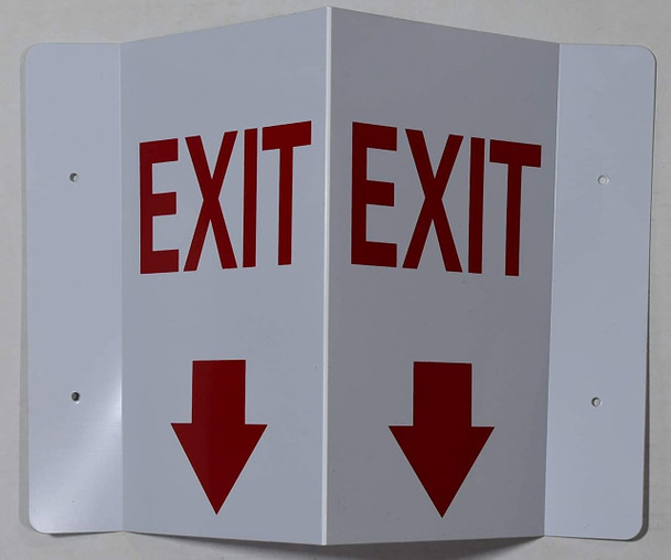 EXIT Arrow DownD Projection /EXIT Arrow Down Hallway