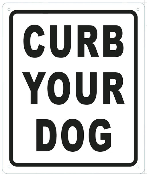 where does the phrase curb your dog come from