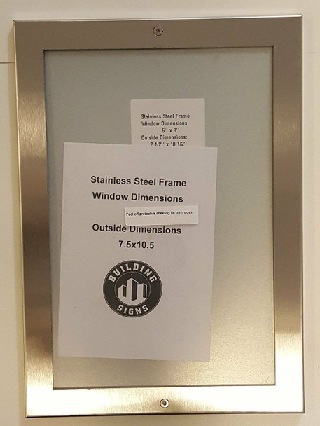 Directory Frame  Stainless Steel