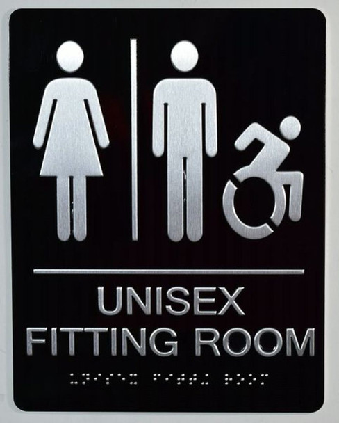 Unisex ACCESSIBLE Fitting Room  ADA Compliant .  -Tactile s  The Sensation line