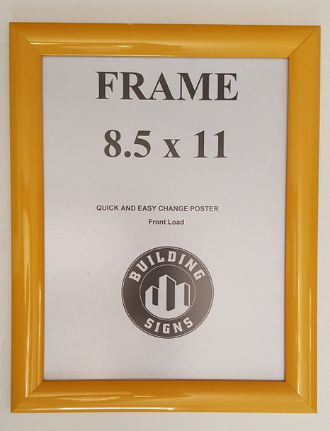 Yellow Snap Poster Frame/ Picture Frame / notice frame Front Load Easy Open Snap frame