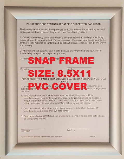 Aluminum Snap Frame for Poster es, 25mm Profile, Color Silver