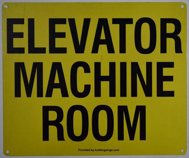 Elevator Machine Room  (WhiteReflective, Aluminium )-