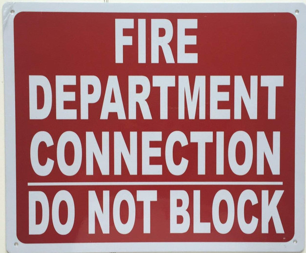 FDC DO NOT Block Signage FDC DO NOT Block Signage