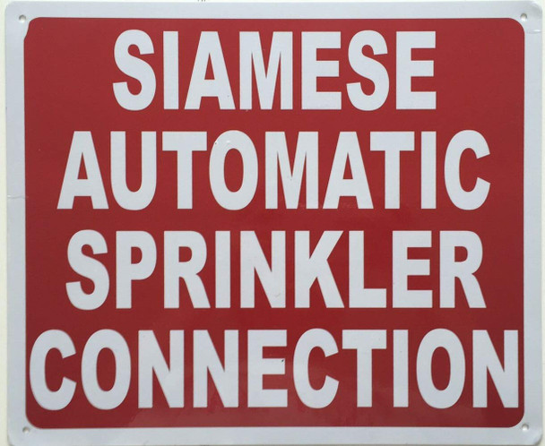 Siamese Automatic Sprinkler Connection Signage