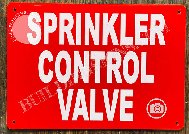 Sprinkler Control Valve Signage