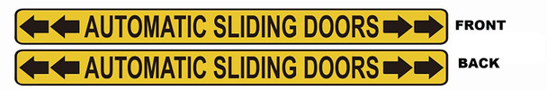 Automatic Sliding Doors Sticker Sign