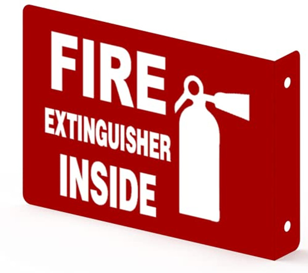 FIRE Extinguisher Inside Projection Sign-FIRE Extinguisher Inside Sign  Aluminium,