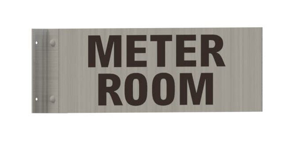 Meter Room SIGNAGE-Two-Sided/Double Sided Projecting, Corridor and Hallway SIGNAGE