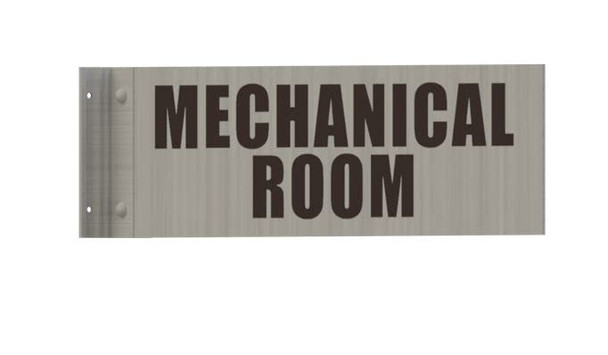 Mechanical Room SIGNAGE-Two-Sided/Double Sided Projecting, Corridor and Hallway SIGNAGE